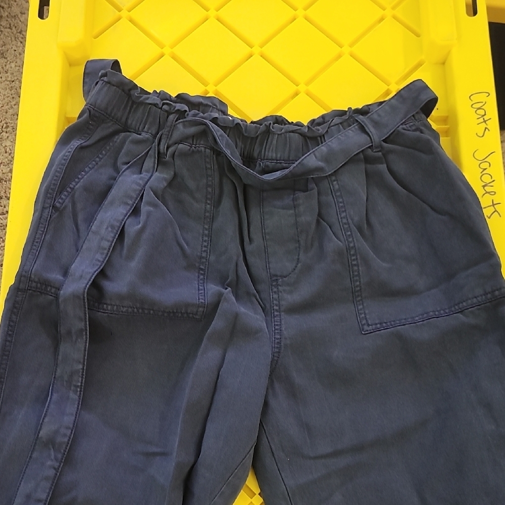 Sonoma Dark Blue Ruffled Waist Pants